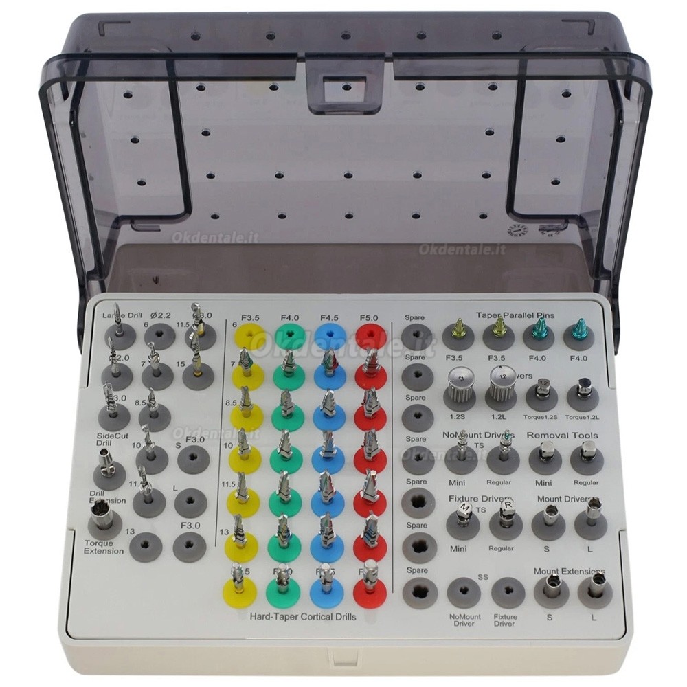 Kit chirurgico universale per impianti conici, Guida per frese elicoidali Hiossen stile OSSTEM